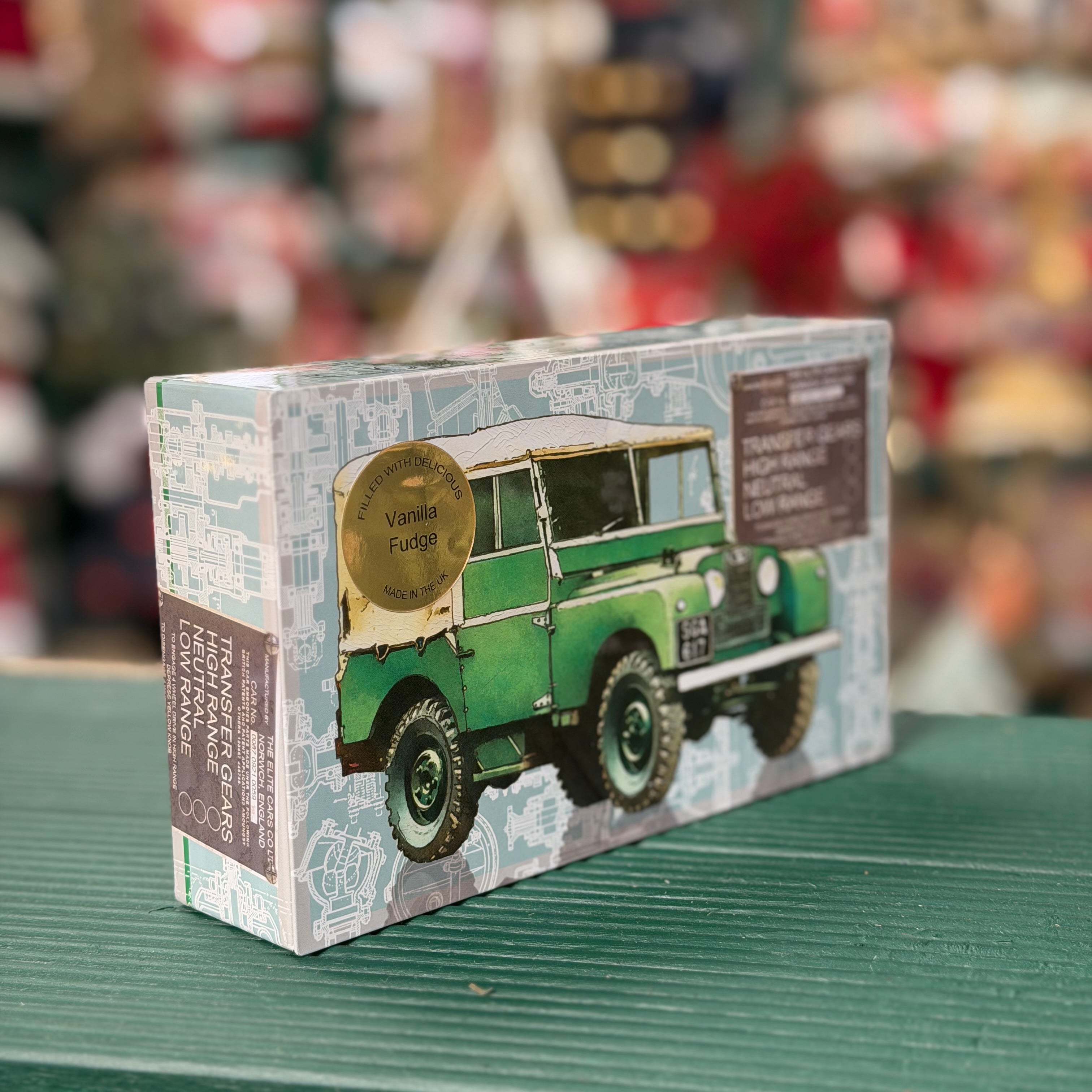 Off Road Hinged Rectangular Tin with Vanilla Fudge 175g