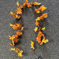 Autumn Maple Leaves & Pumpkins Garland - 1.9m