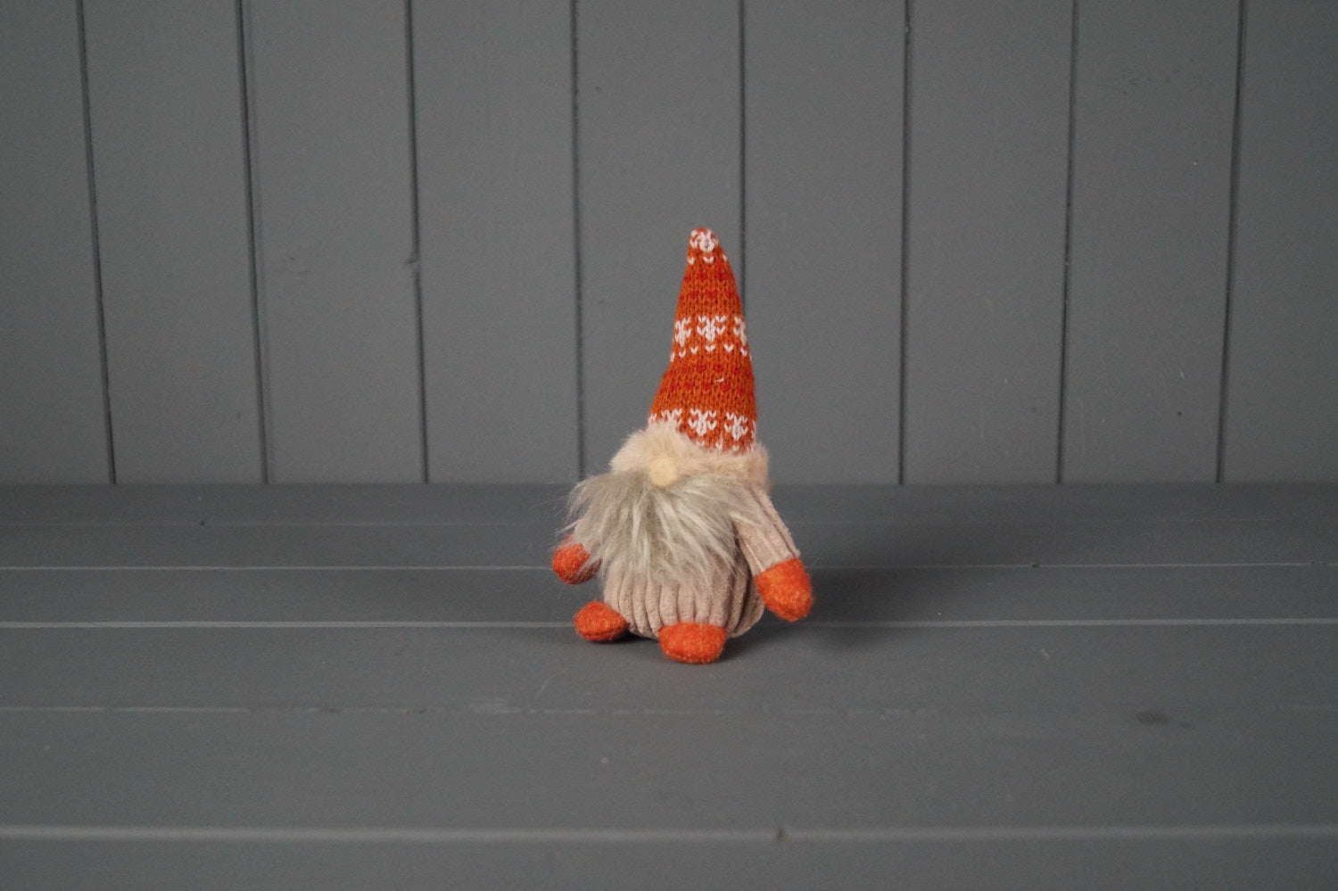 Autumn Orange Fabric Gonk - 14cm