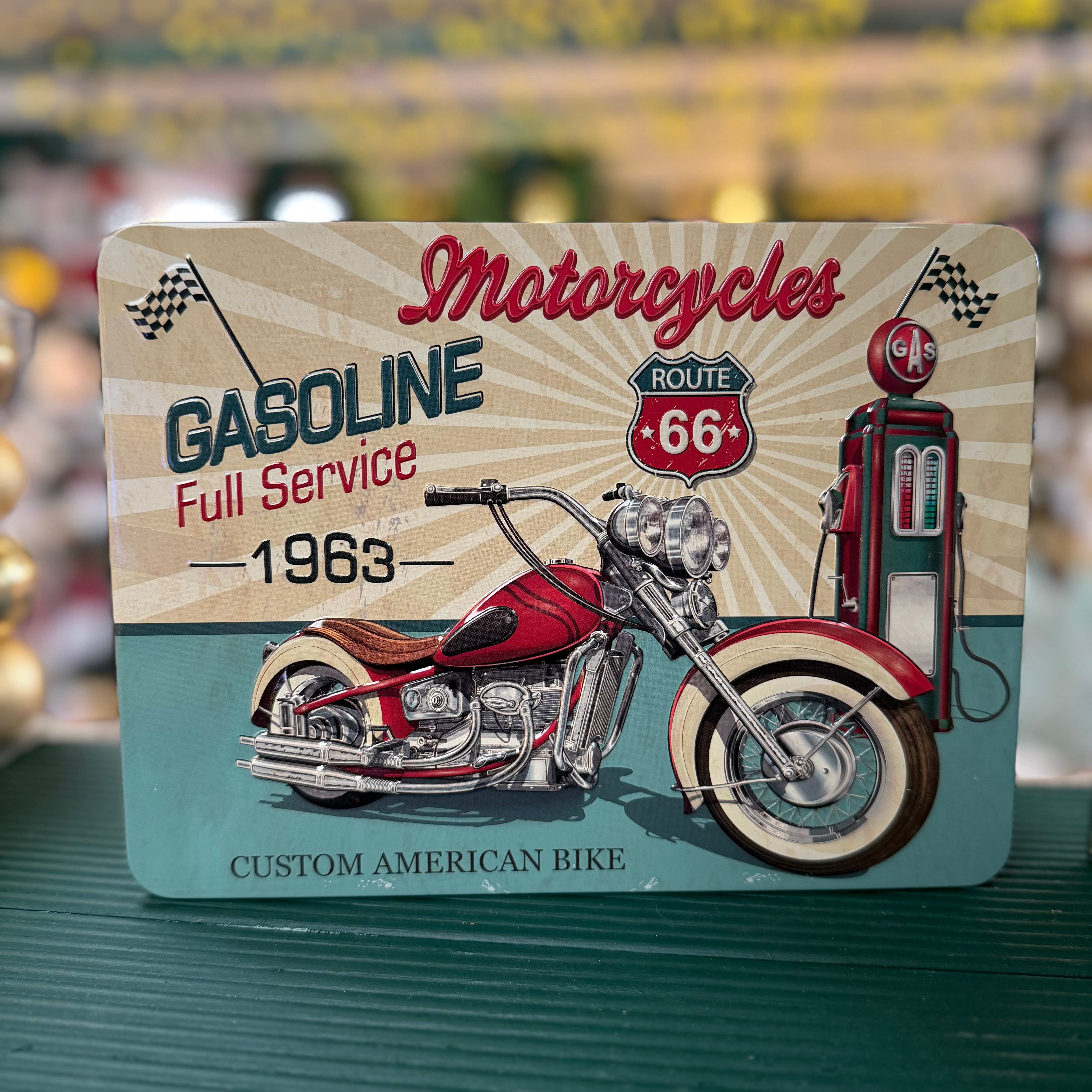 Bramble Embossed Route 66 Assorted Biscuit Tin - 300g