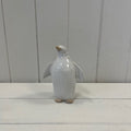 Medium Stone Glazed Ceramic Penguin Ornament