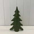 Large Dimpled Green Ceramic Christmas Tree Ornament