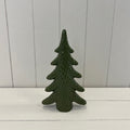 Medium Dimpled Green Ceramic Christmas Tree Ornament