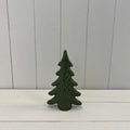 Small Dimpled Green Ceramic Christmas Tree Ornament