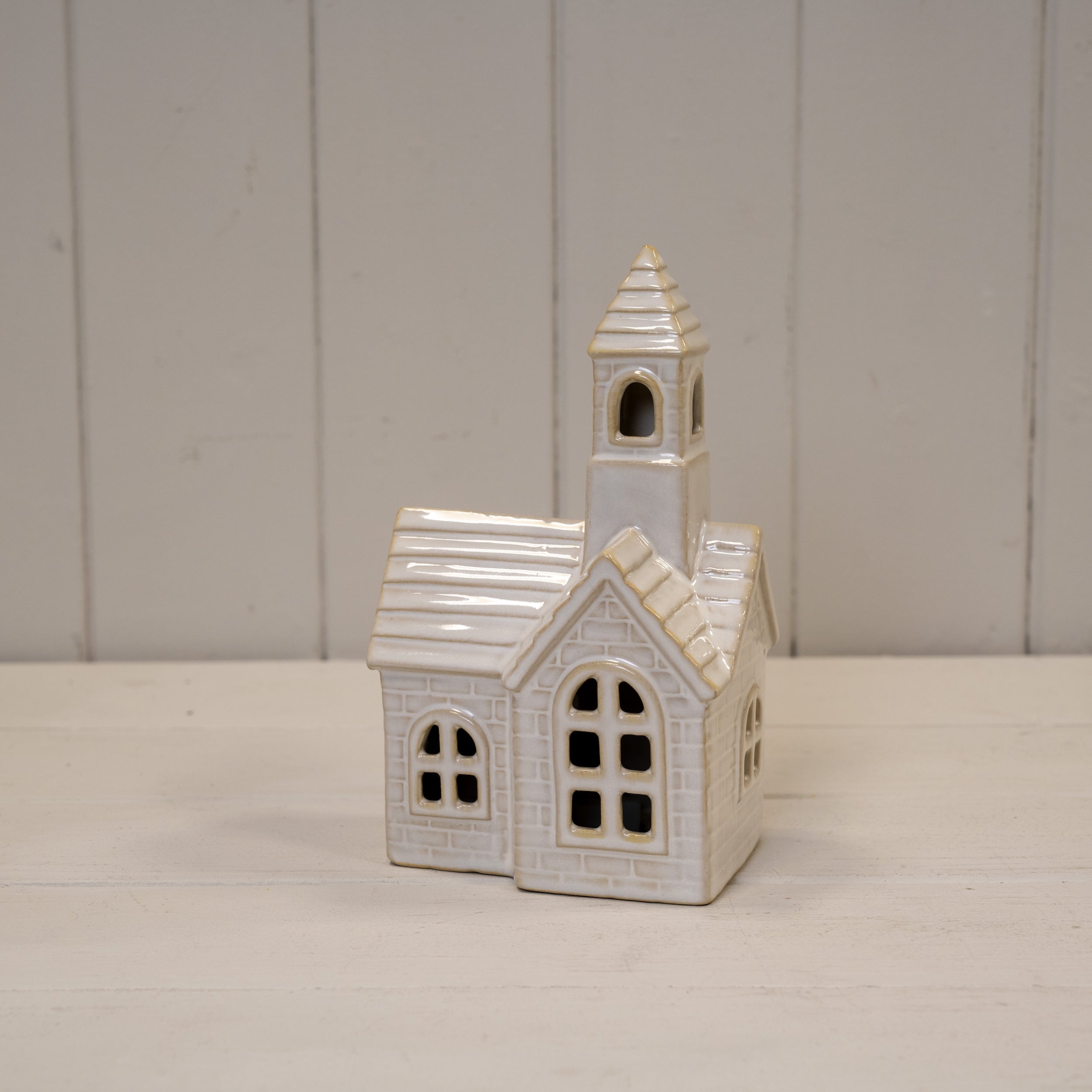 Ceramic LED Church Ornament