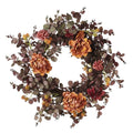 Rustic Wreath with Orange Flowers - 60cm