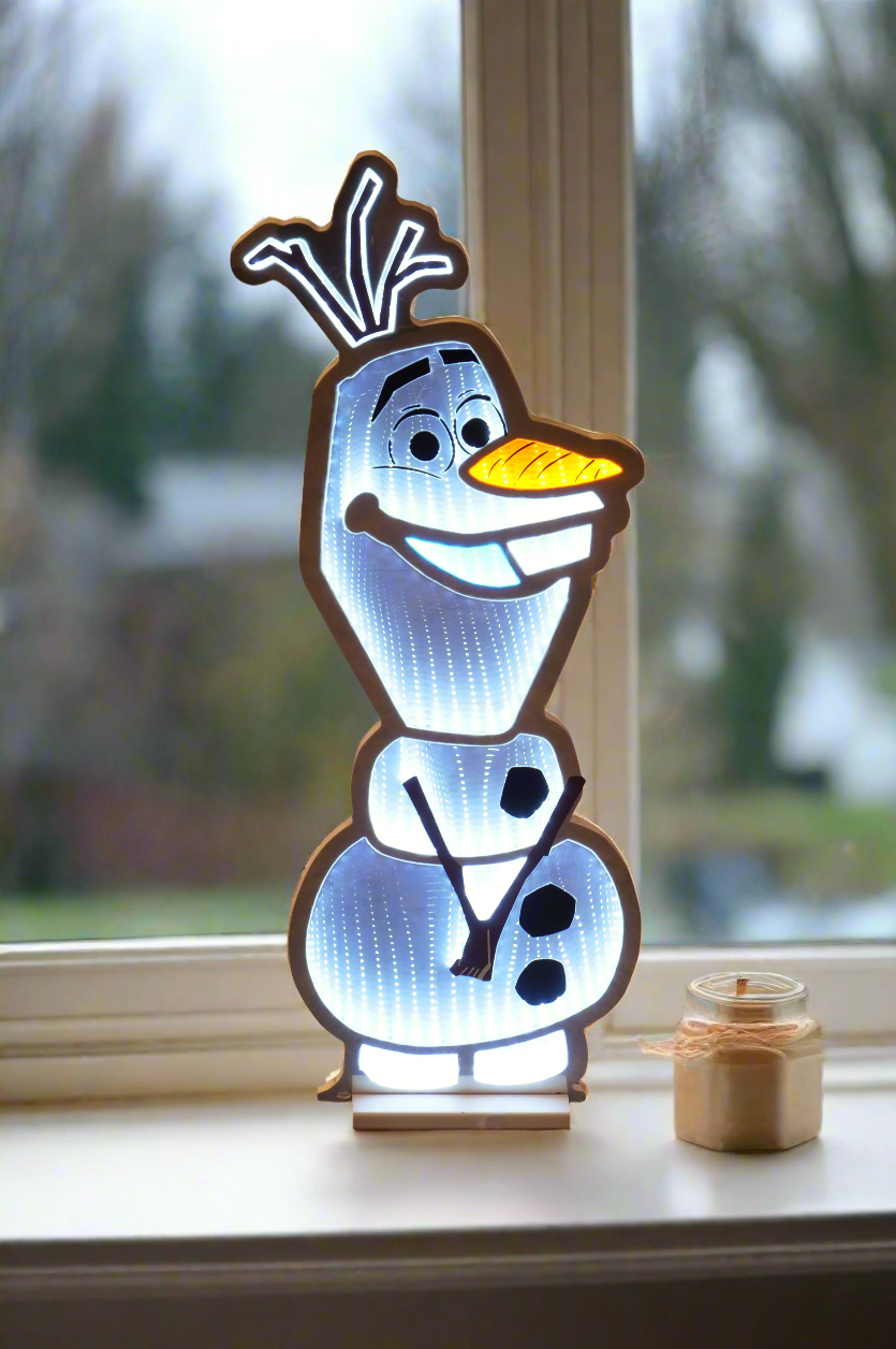Disney Frozen Olaf Infinity Mirror Light 90cm