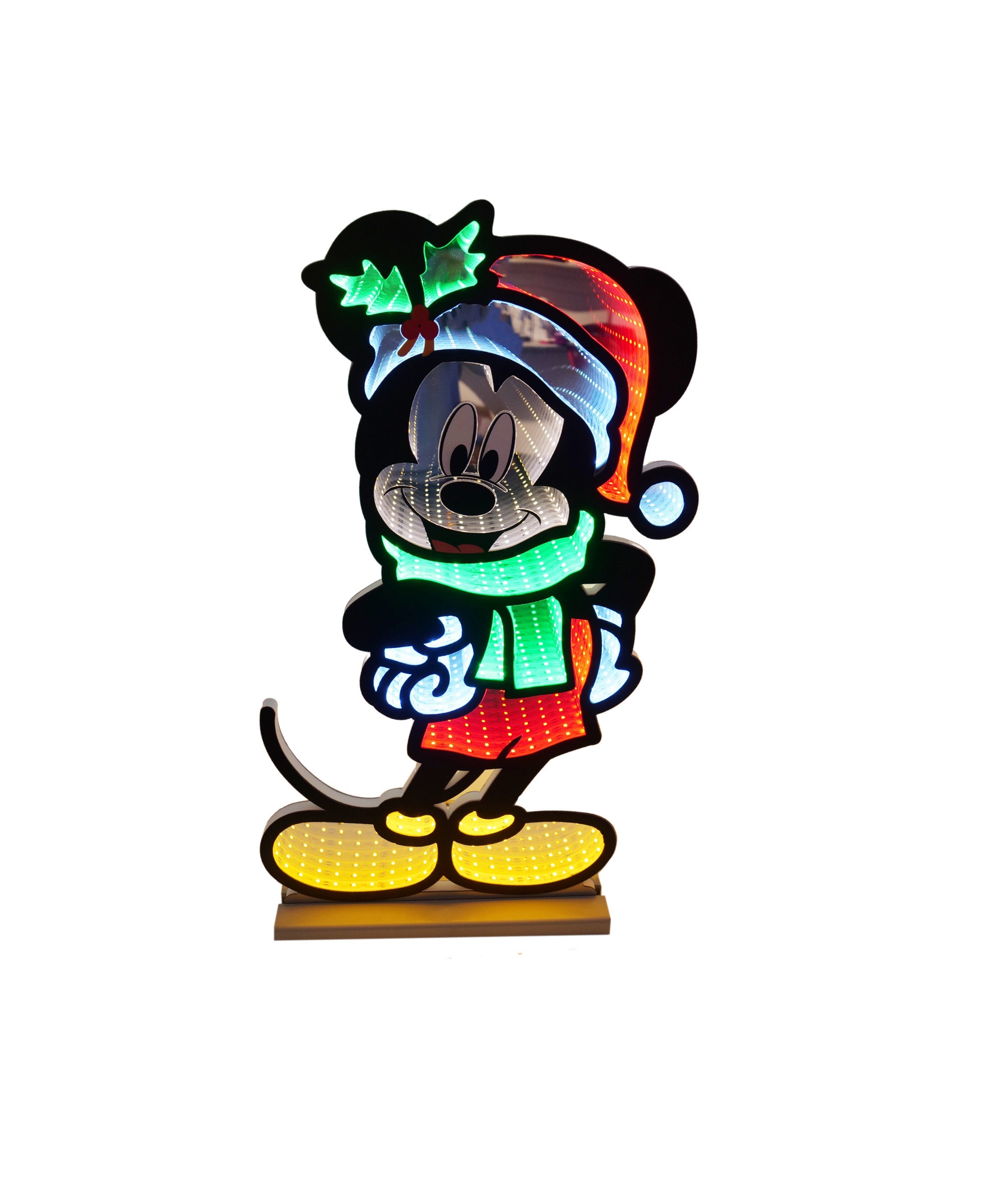 Disney Christmas Mickey Mouse Large Infinity Mirror Light 90cm