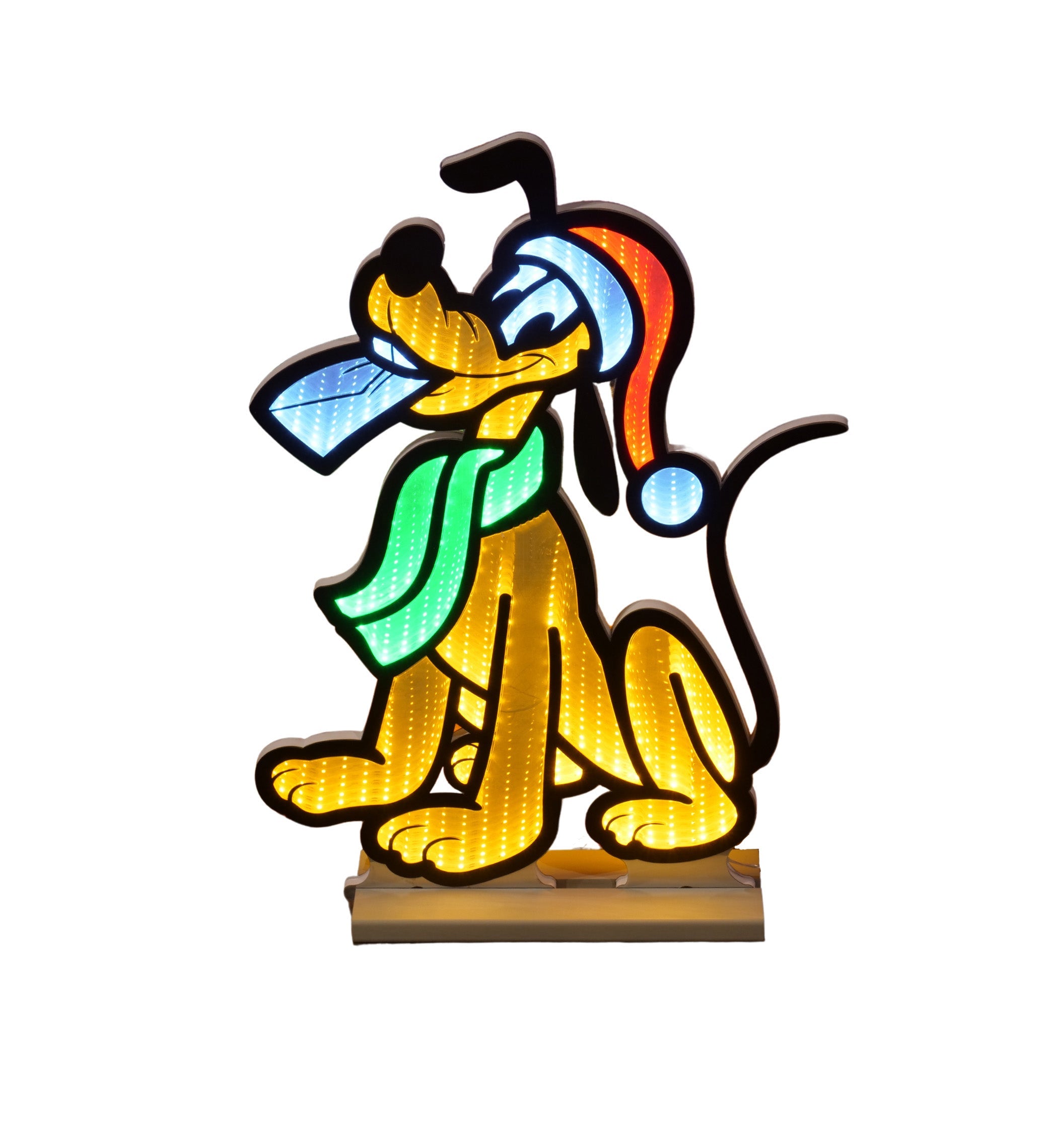 Disney Christmas Pluto Infinity Mirror Light 60cm