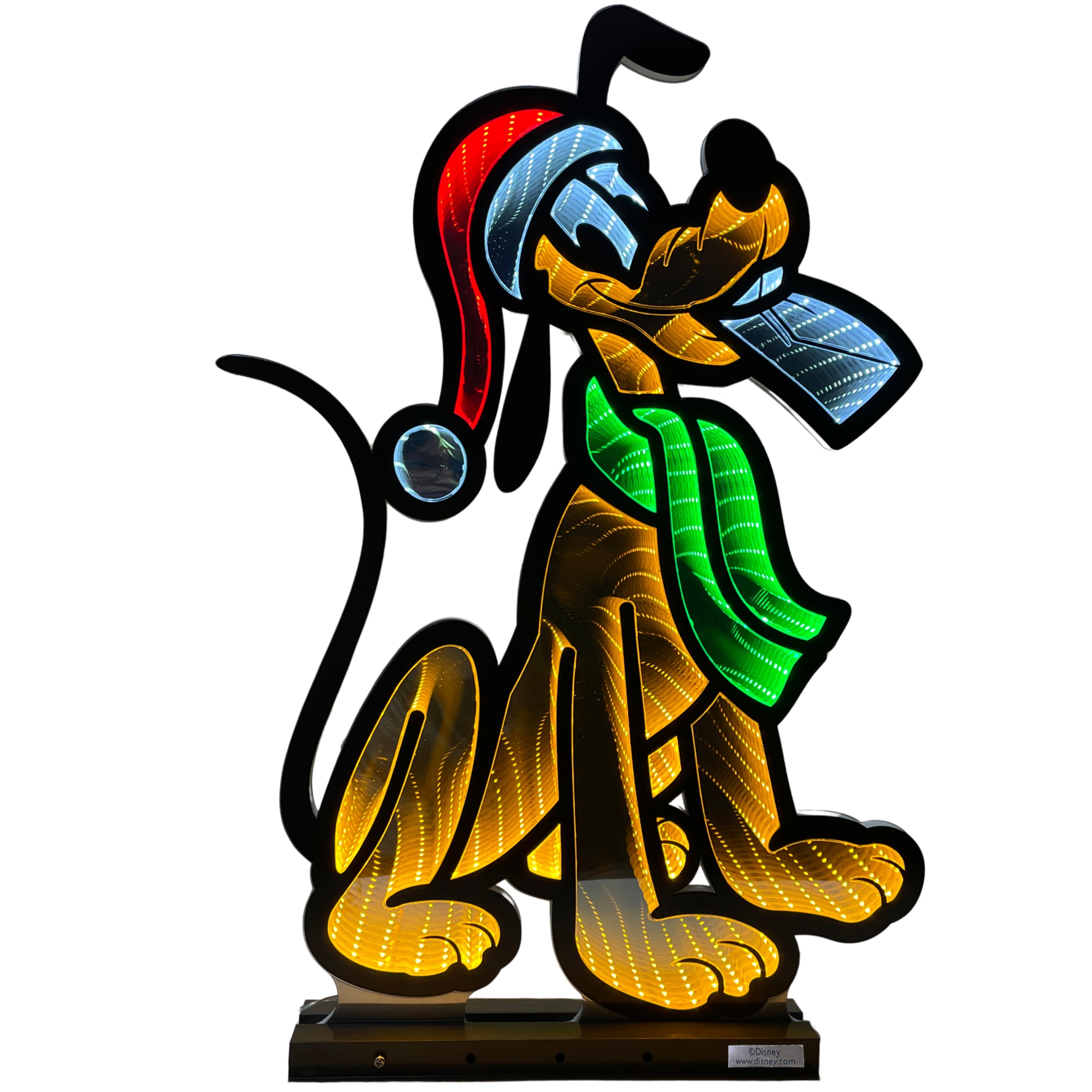 Disney Christmas Pluto Infinity Mirror Light 60cm