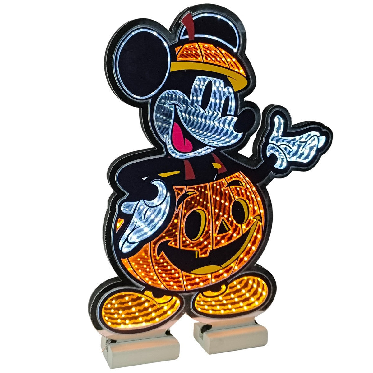 Disney Mickey Mouse Halloween Pumpkin Infinity Mirror Light 40cm