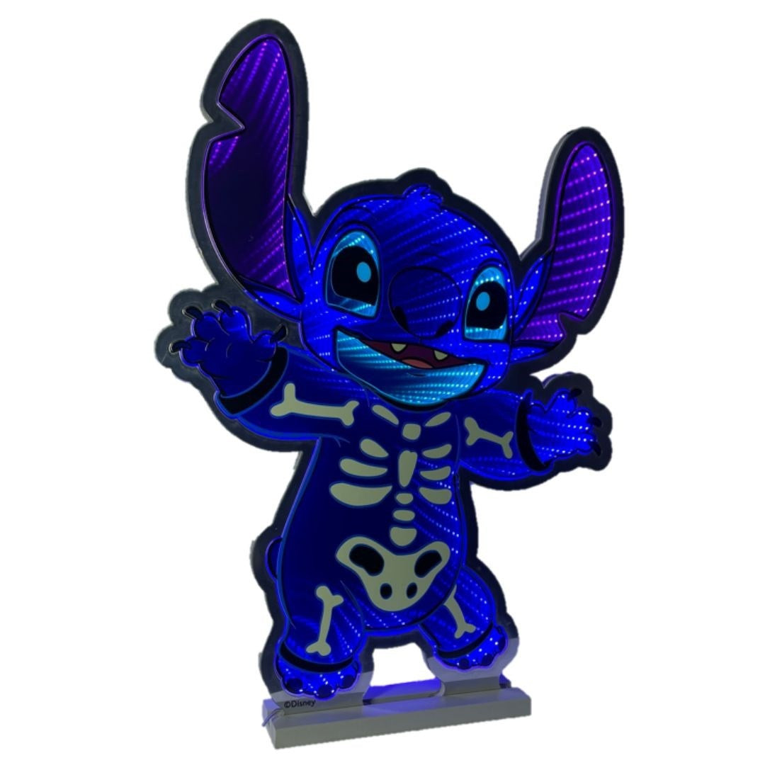 Disney Stitch Halloween Skelton Infinity Mirror Light 60cm