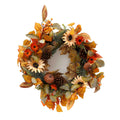 Autumnal Artificial 50cm Artif Autumnflower Wreath