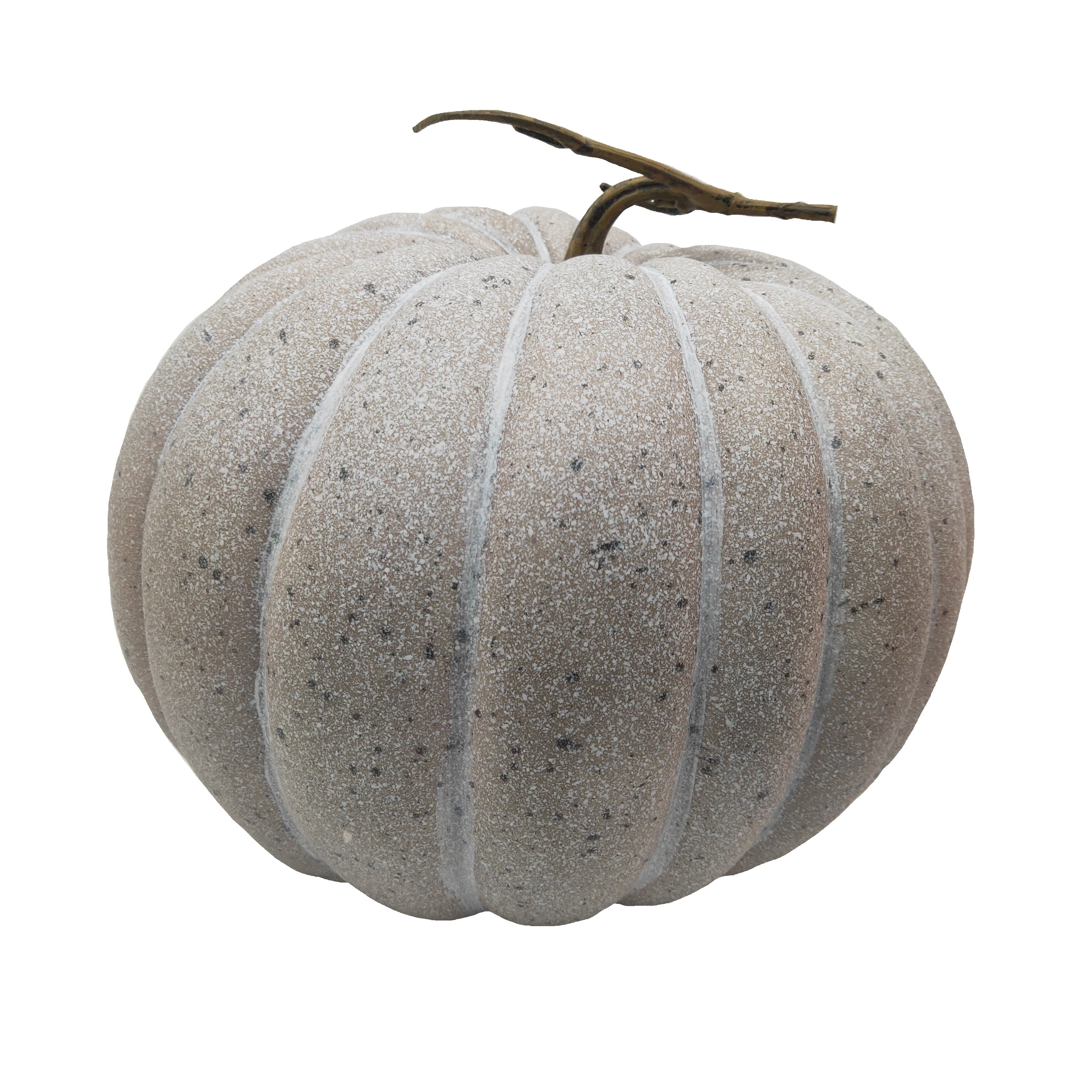 Grey Artificial Decorative Pumpkin - 32cm