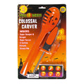 Halloween Colossal Super Carving Kit Containing 9 pieces - Orange