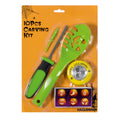 Green Pumpkin Carving Set with Light - 26cm