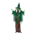 Lit Animated Witch Autumn Dress with Sound Battery Operated 1.8m