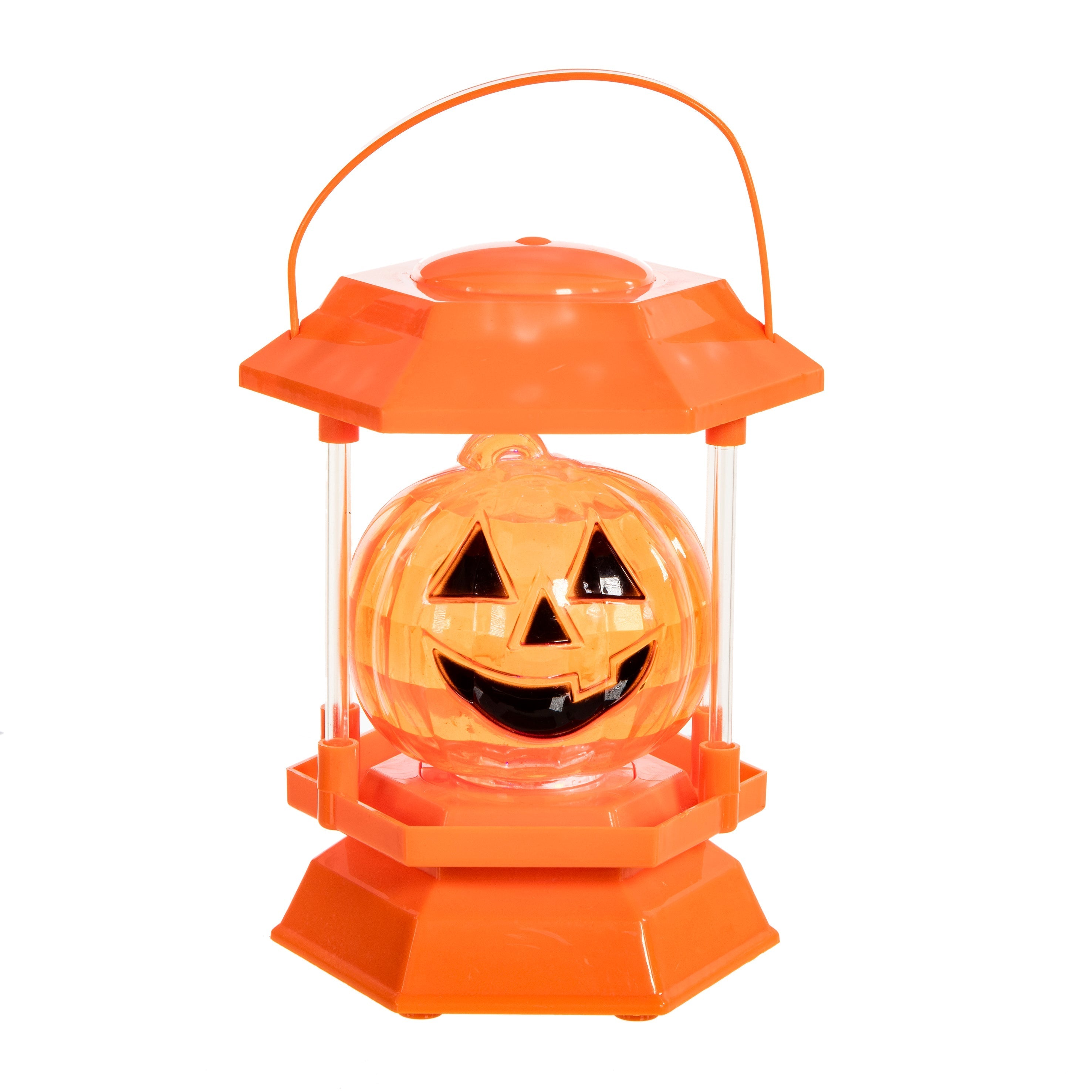 Pumpkin Halloween Lantern Light Up Decoration 15cm