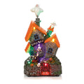 Premier Animated Musical Haunted Halloween House Village Scene with Flying Ghost