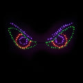 Premier Halloween Spooky Eyes FlexiBright Metal Frame Wall Decoration