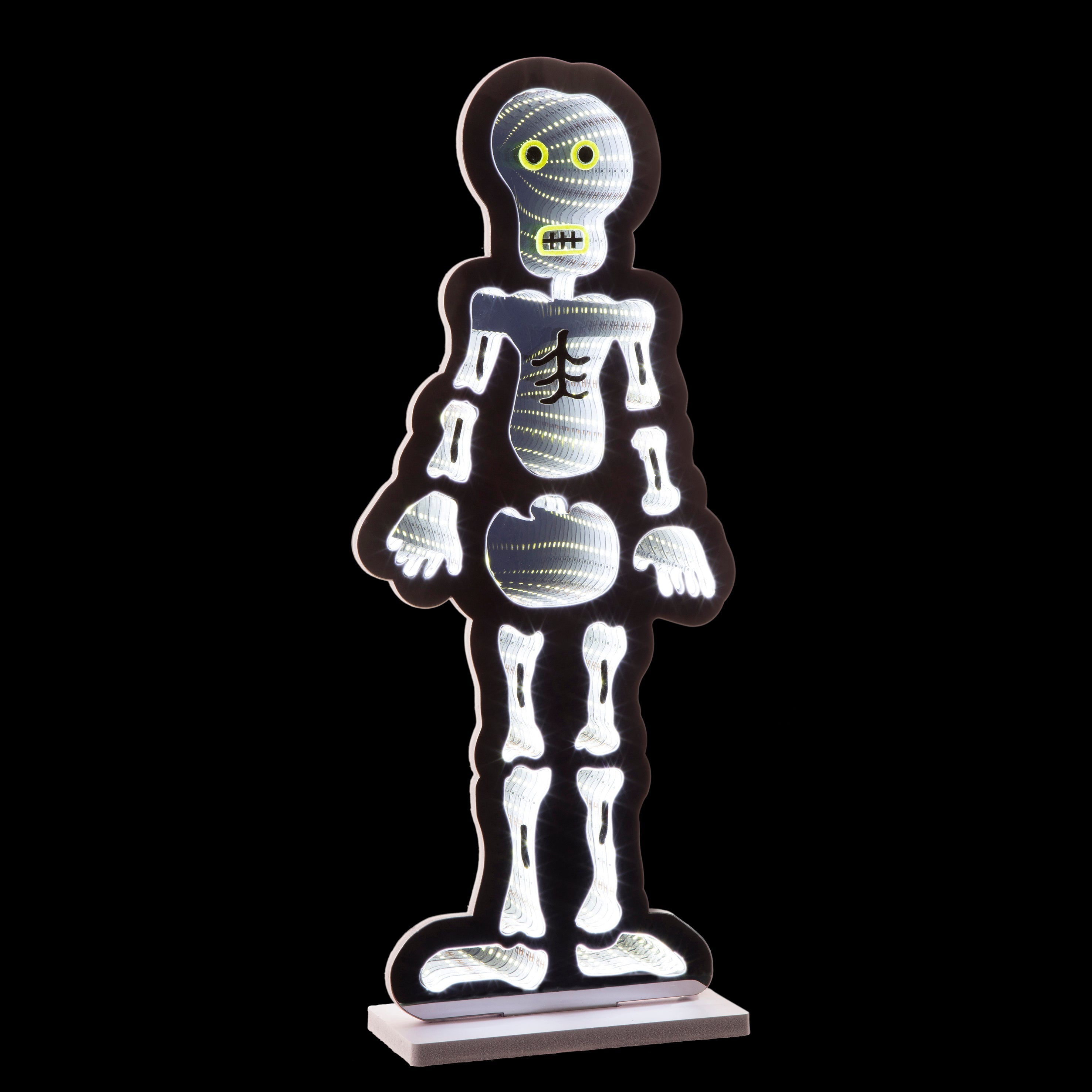 Lit Skeleton Infinity Mirror with 5m Lead 60cm