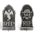 Ghost or Skull Glitter Tombstone - 40cm