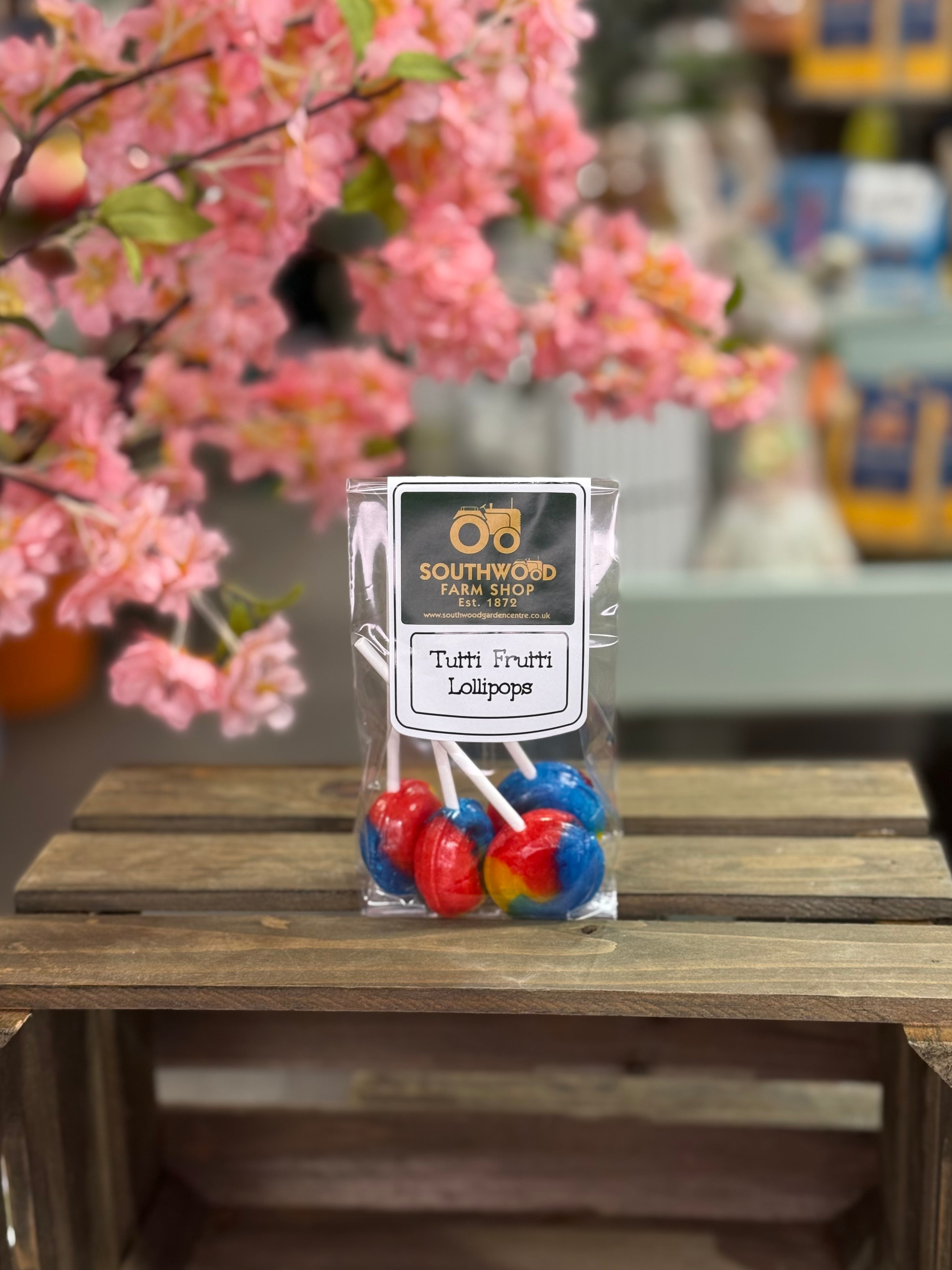 Southwood Farmshop Tutti Frutti Traditional Lollipops Pack of 4