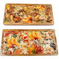 Autumn Floral Enamel Tray 40x19cm
