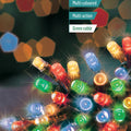 Battery Operated Multi Action Multi Coloured LED Timelights Green Cable
