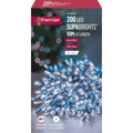 Premier 200 Blue & White LED Multi Action SupaBrights with Clear Cable and Timer