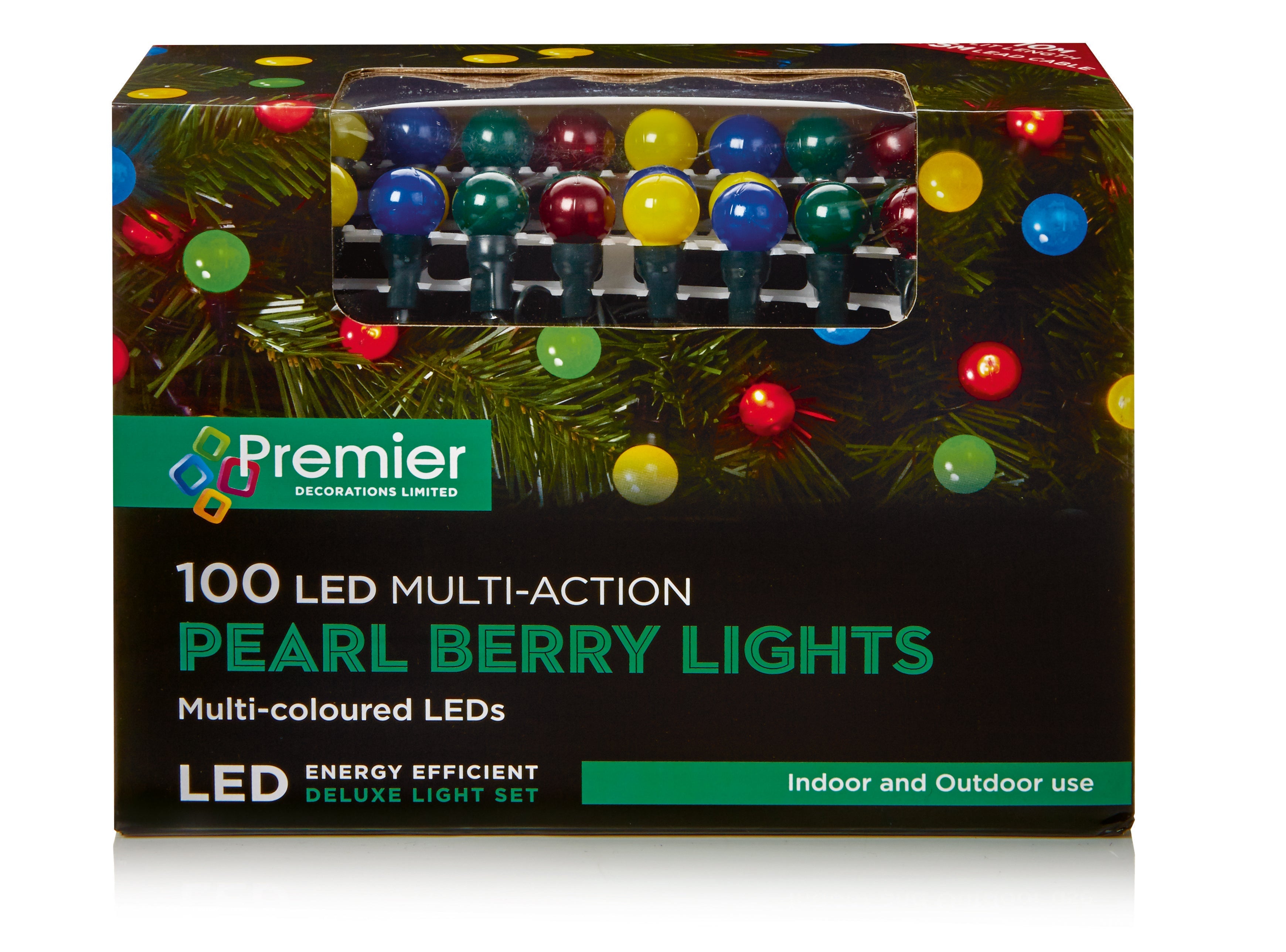 Premier Multi Action Pearl Berry 100 LED Lights