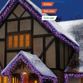 Premier - Rainbow - Purple, Pink, Turquoise & Orange LED Multi Action Christmas Cluster Lights Cluster Brights