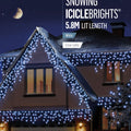 Premier - Cold / Cool White Snowing Iciclebrights Icicle Lights with Timer & Multi Action on