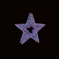 Premier White Star Light Up Decoration with 1700 Twinkling Rainbow LEDs - 60cm