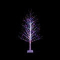 Premier Twinkle Birch Twig Tree Light Up with 300 Rainbow LEDs - 120cm