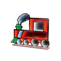 Premier 60cm Red Steam Train Infinity Mirror Light with Moving Wheels