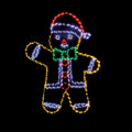 Premier Gingerbread Man Twinkling Flexibright Wall Decoration - 120cm