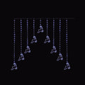 Premier Flexible Reindeer Curtain with 276 White LEDs 1.2x1.2m