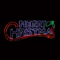 Premier Merry Christmas Sign Twinkling Flexibright Wall Decoration - 200cm