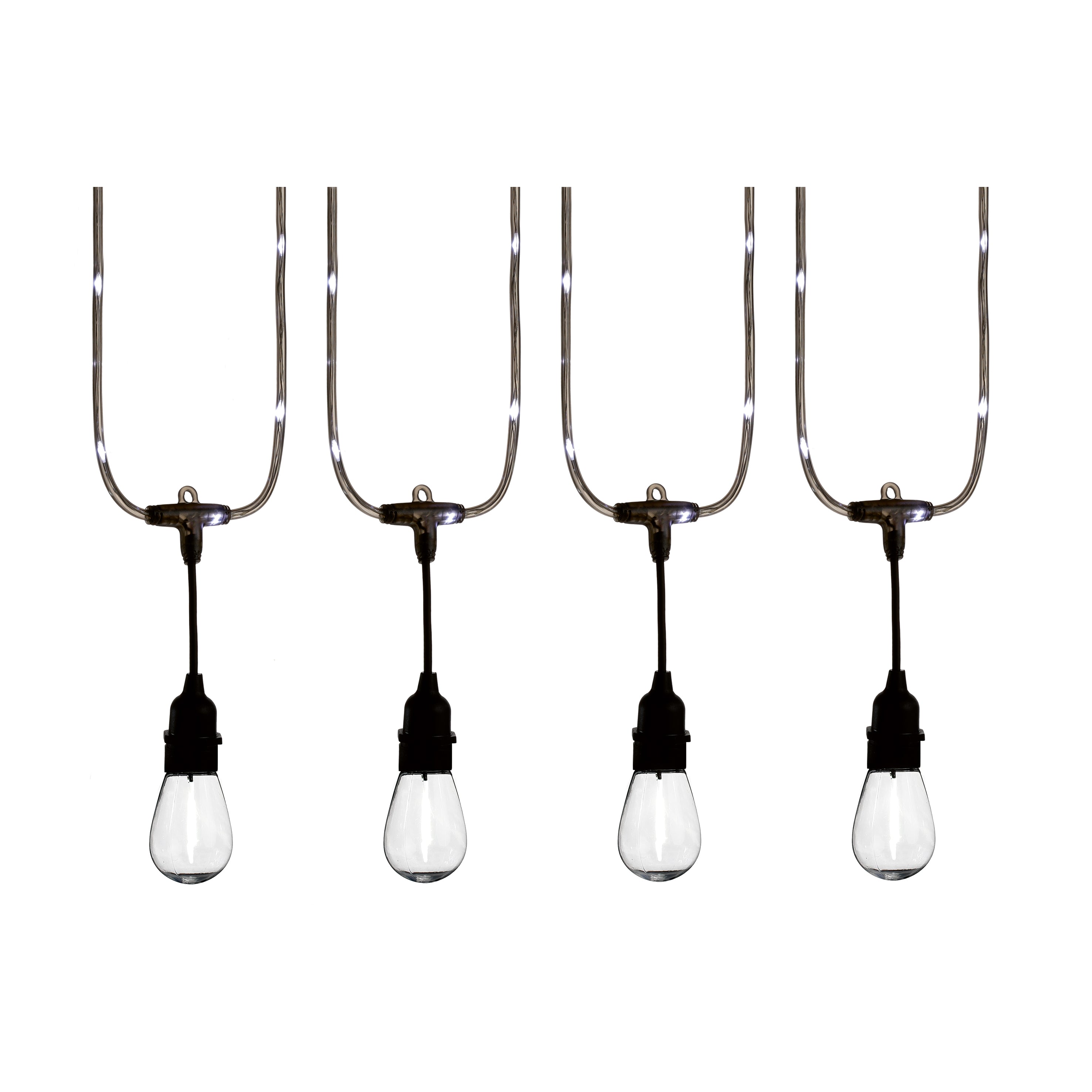Premier Set of 20 Connectable Party Festoon Lights White with Light up Cable