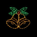 Premier Flashing Flexibright Bells & Holly Wall Decoration - 56cm