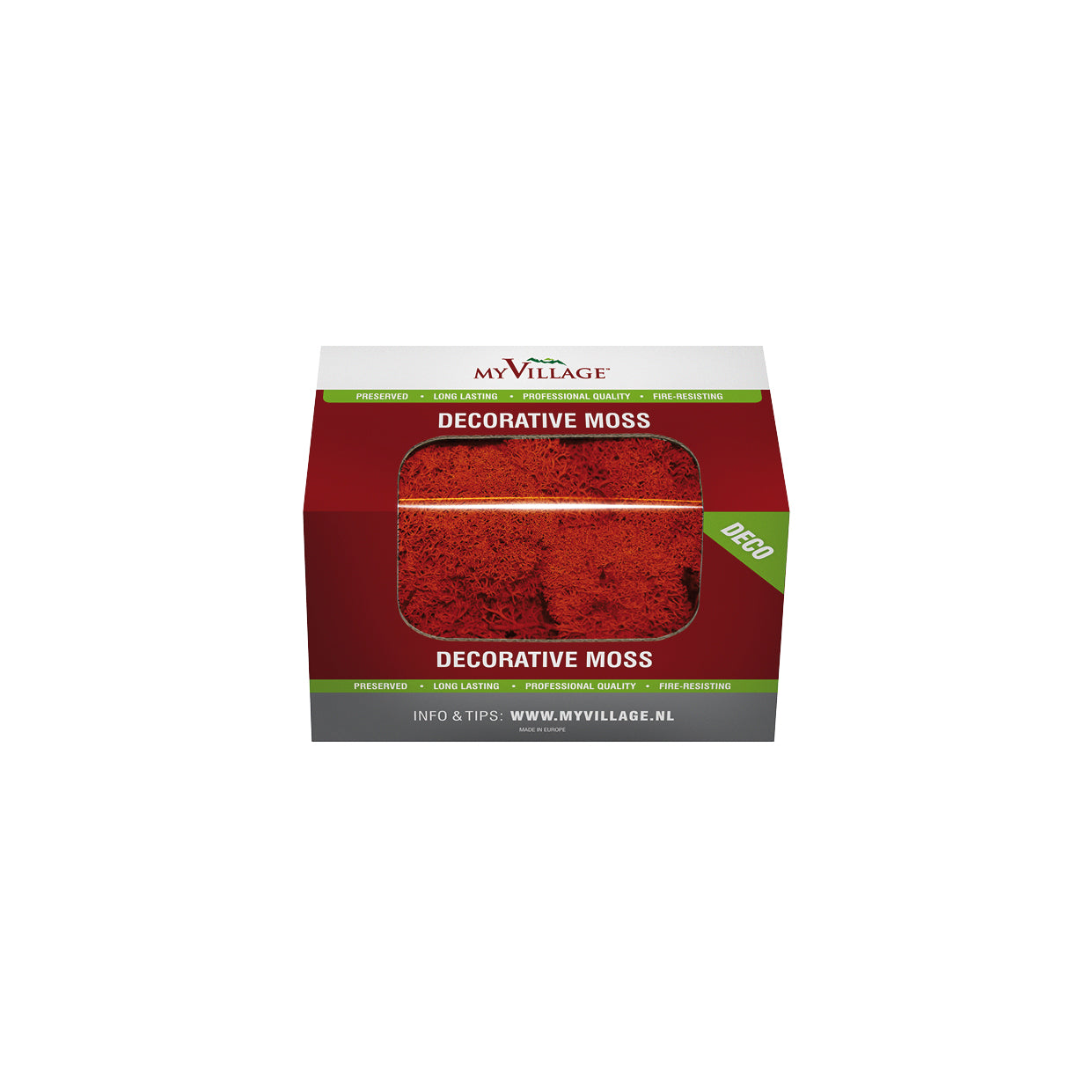 MyVillage - Reindeer Moss Red 50g - Christmas Village Decoration