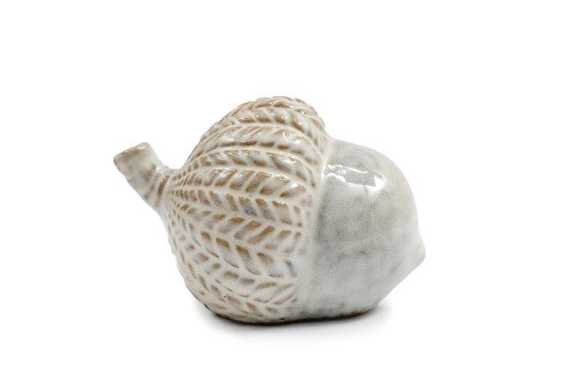 Mottled Grey Ceramic Acorn Ornament