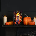 LED Stained Glass Pumpkin Light - 21cm