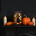 LED Stained Glass Black Cat Light - 21cm