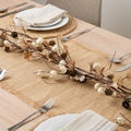 Autumn Brown & Cream Mini Pumpkin, Pinecone & Leaf Twiggy Garland -150cm