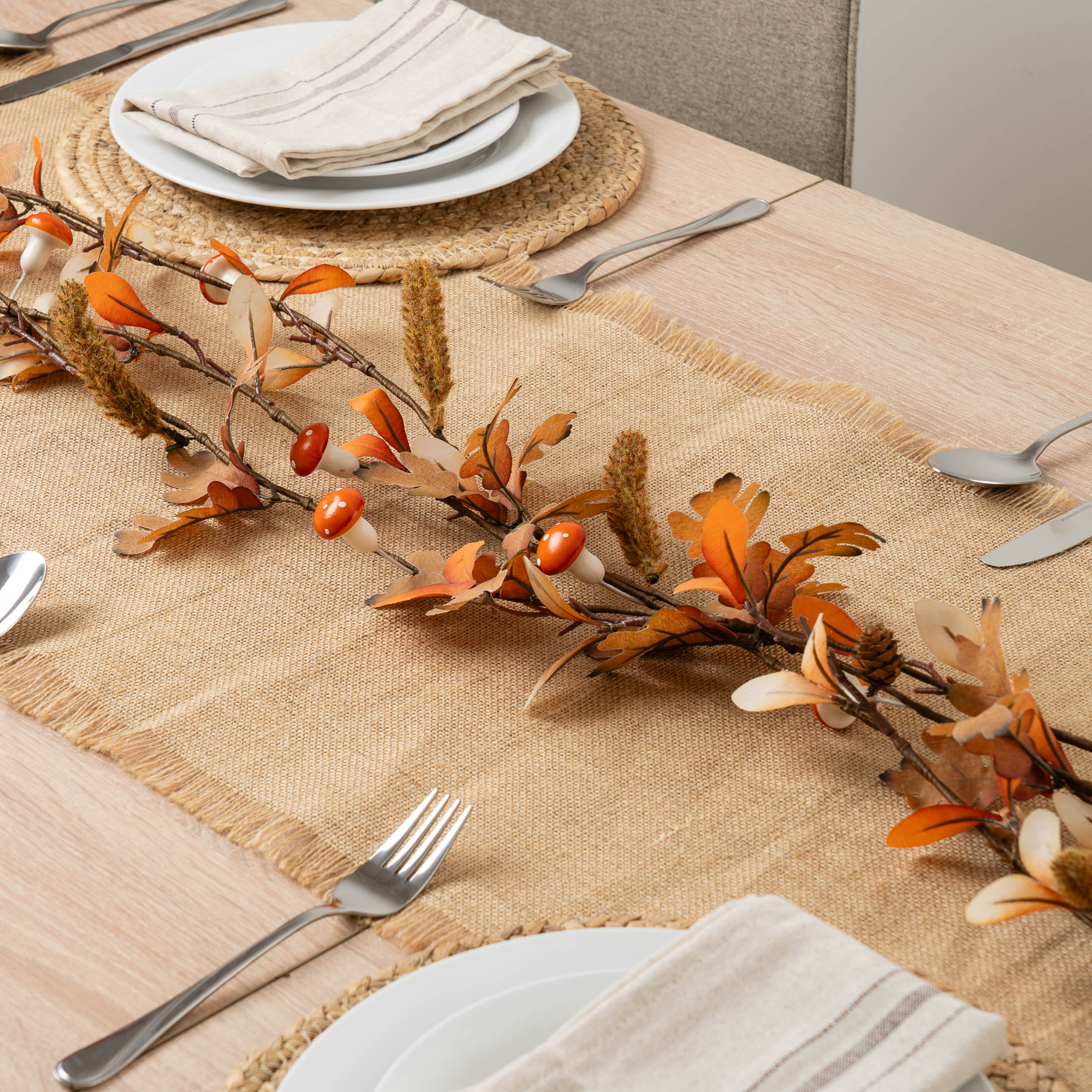 Autumn Pinecone & Leaf Twiggy Garland -150cm