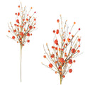 75cm Autumn Pumpkin Berry Spray
