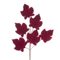Velvet Maple Leaf Spray - 70cm