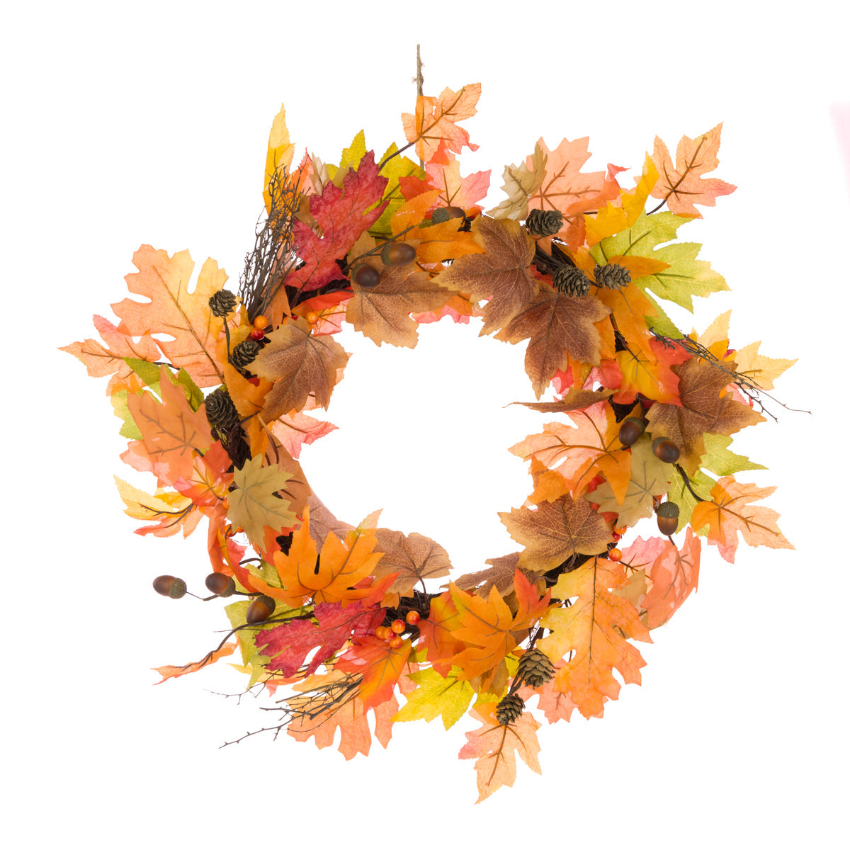 Autumn Maple Acorn Wreath - 60cm